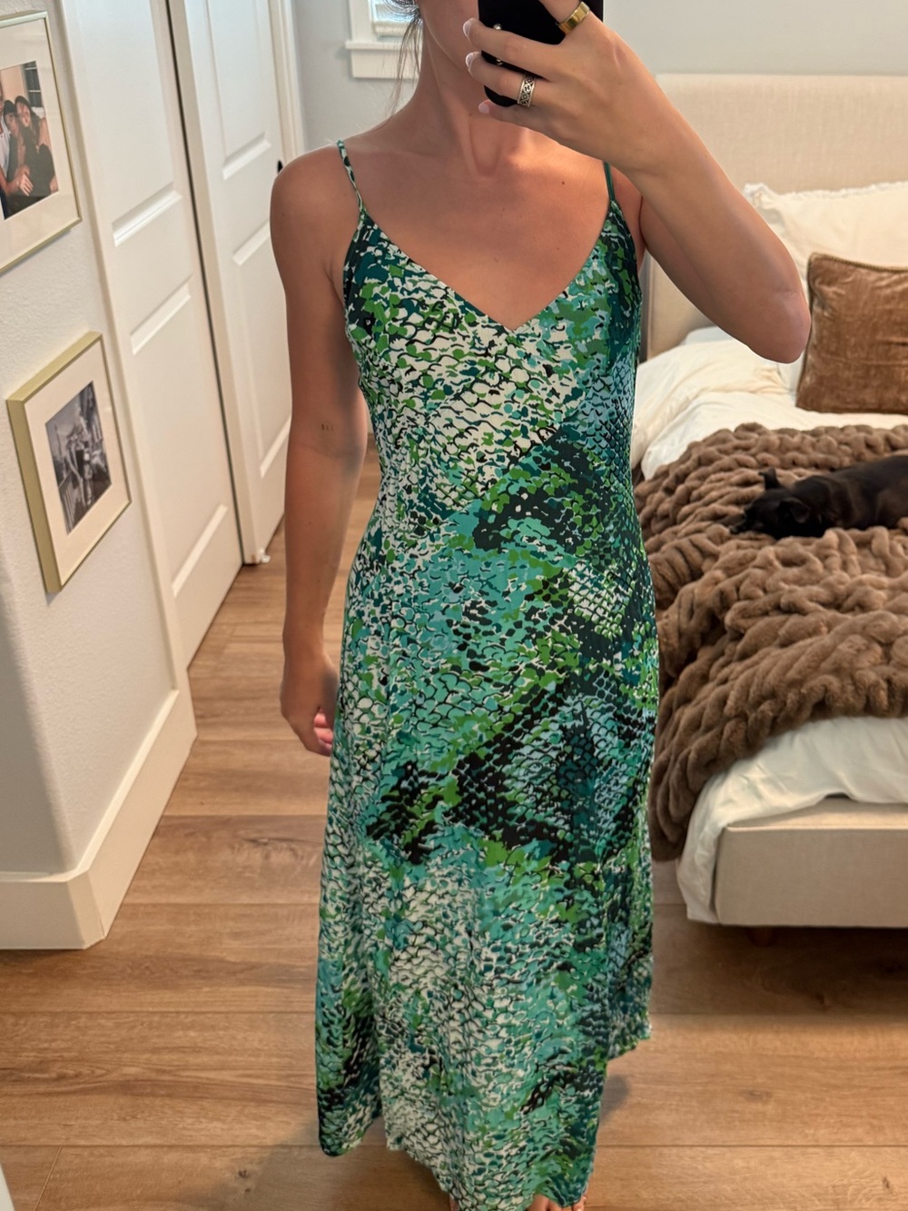 Anthropologie Plenty by Tracy Reese Printed Slip Maxi Dress Size Medium